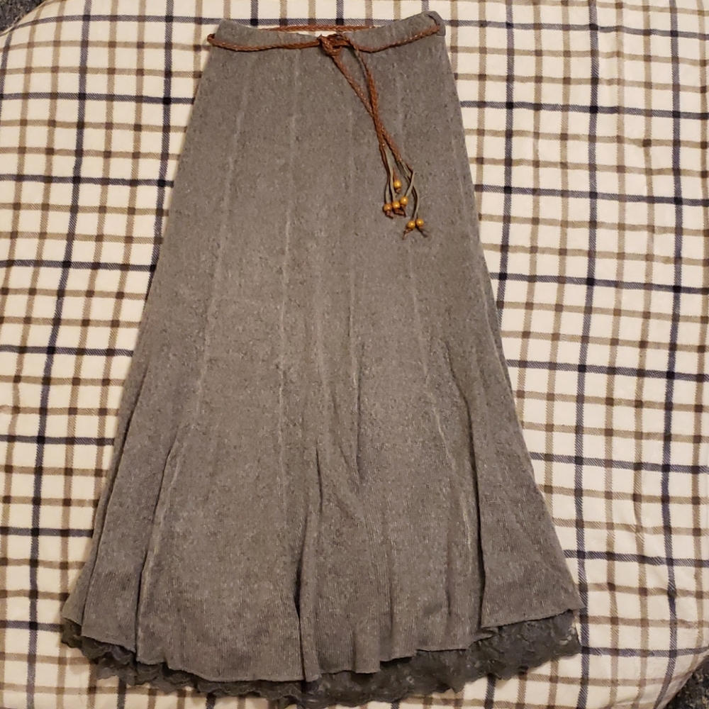 SOFT SURROUNDINGS WOMEN'S GRAY SKIRT